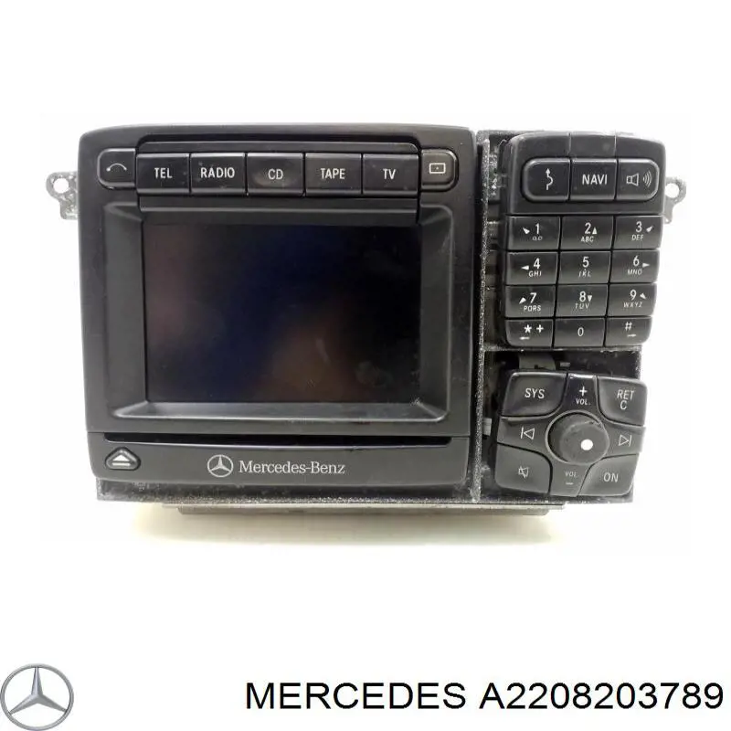 A2208203789 Mercedes Aparelhagem de som (rádio AM/FM)