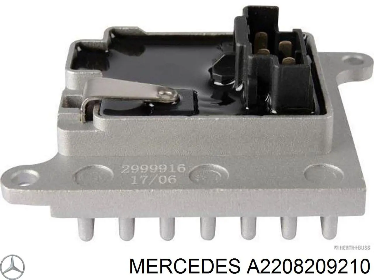 A2208209210 Mercedes Resistor (resistência) de ventilador de forno (de aquecedor de salão)