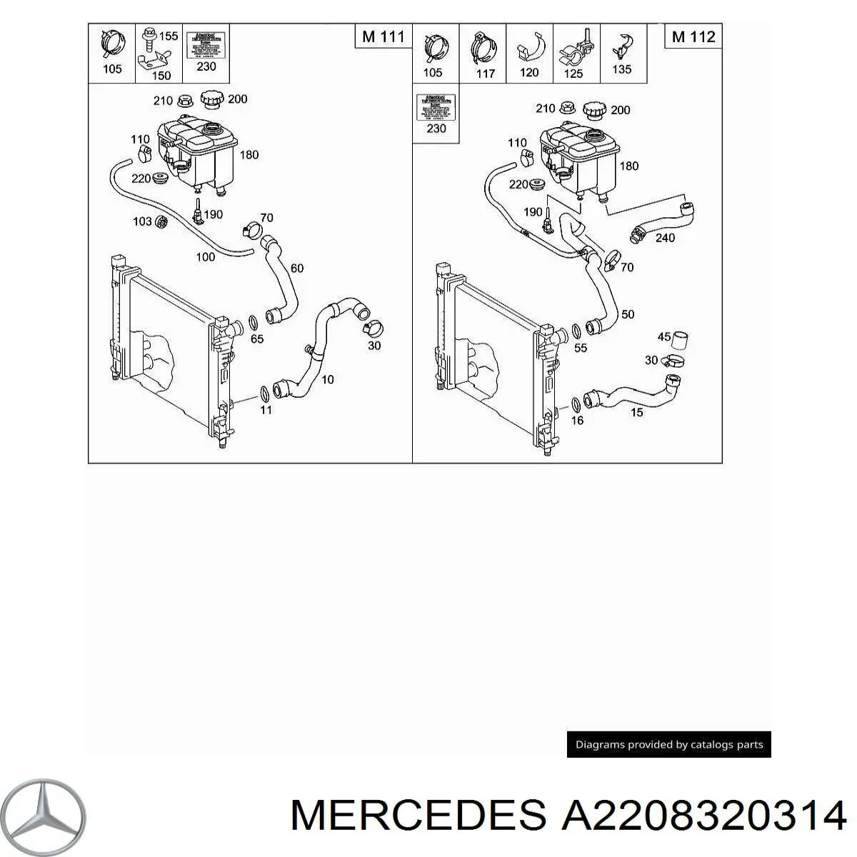  Mercedes A2208320314 preço, a partir de 5,01 USD