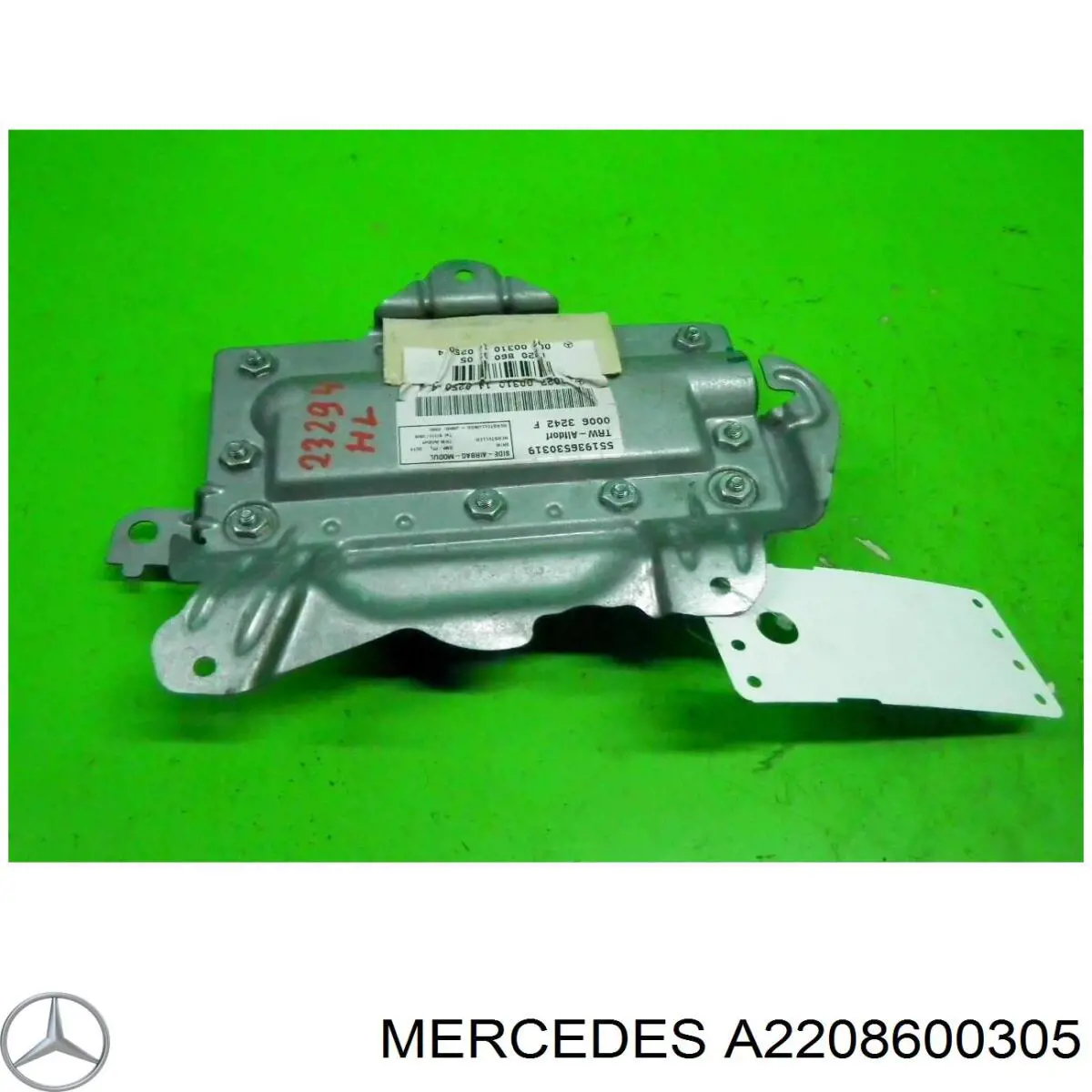 A2208600305 Mercedes Cinto de segurança (AIRBAG) da porta dianteira esquerda