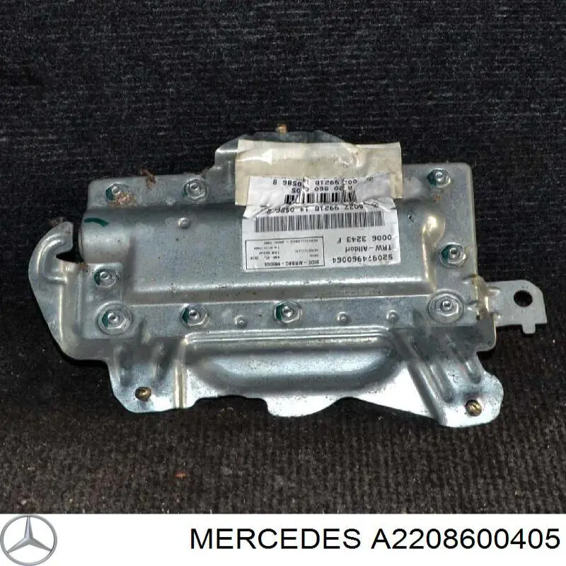 A2208600405 Mercedes Cinto de segurança (AIRBAG) da porta dianteira direita