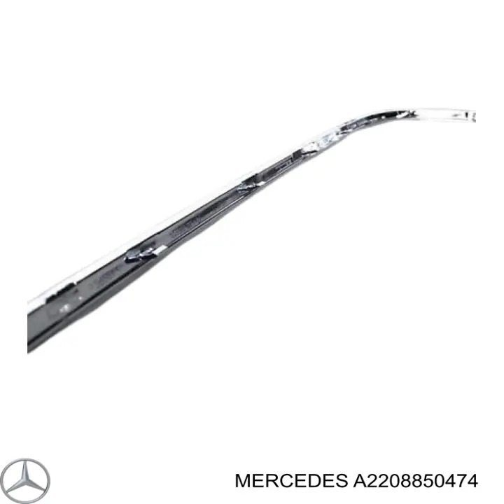 A2208850474 Mercedes Moldura direita do pára-choque traseiro