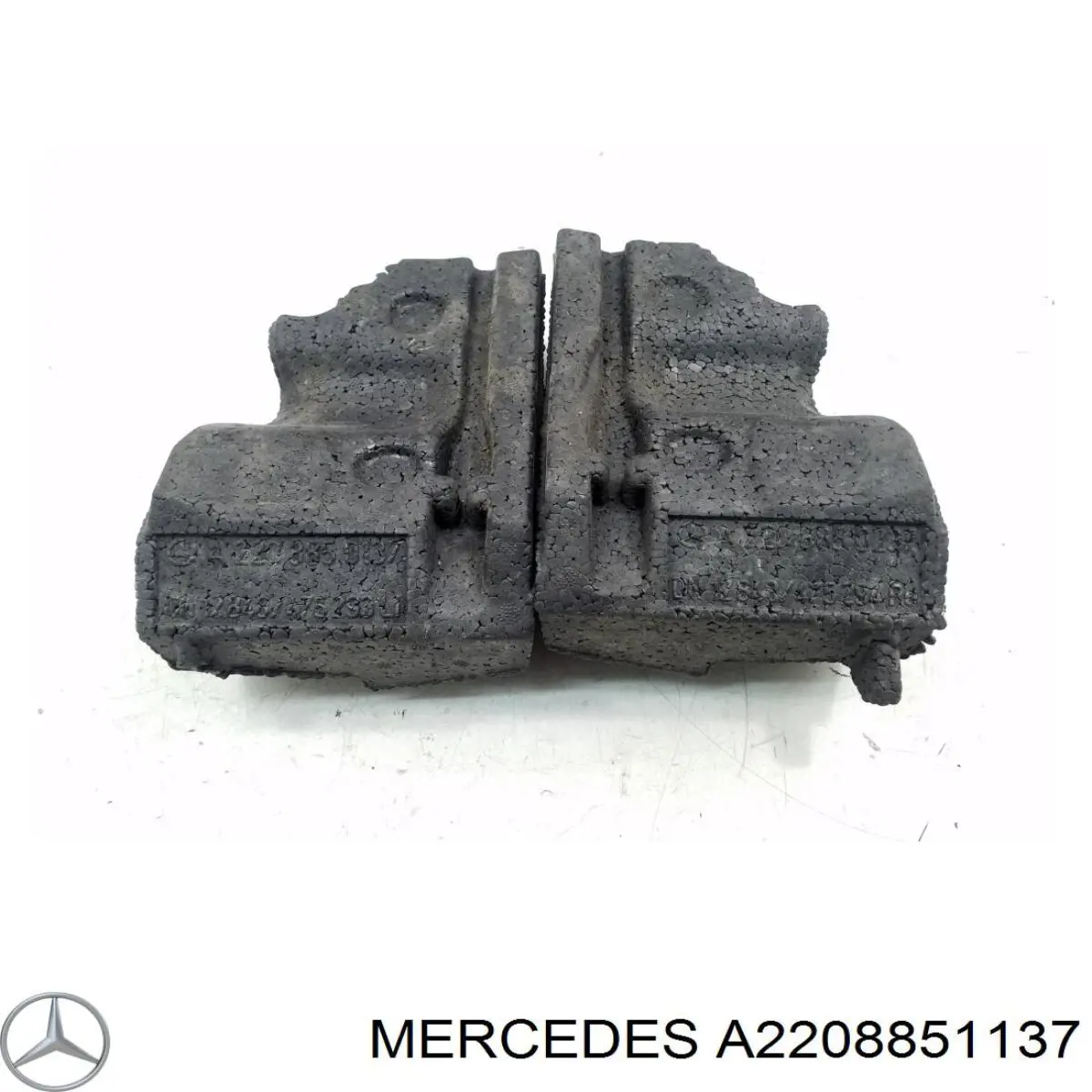 A2208851137 Mercedes Absorvedor (enchido) do pára-choque dianteiro