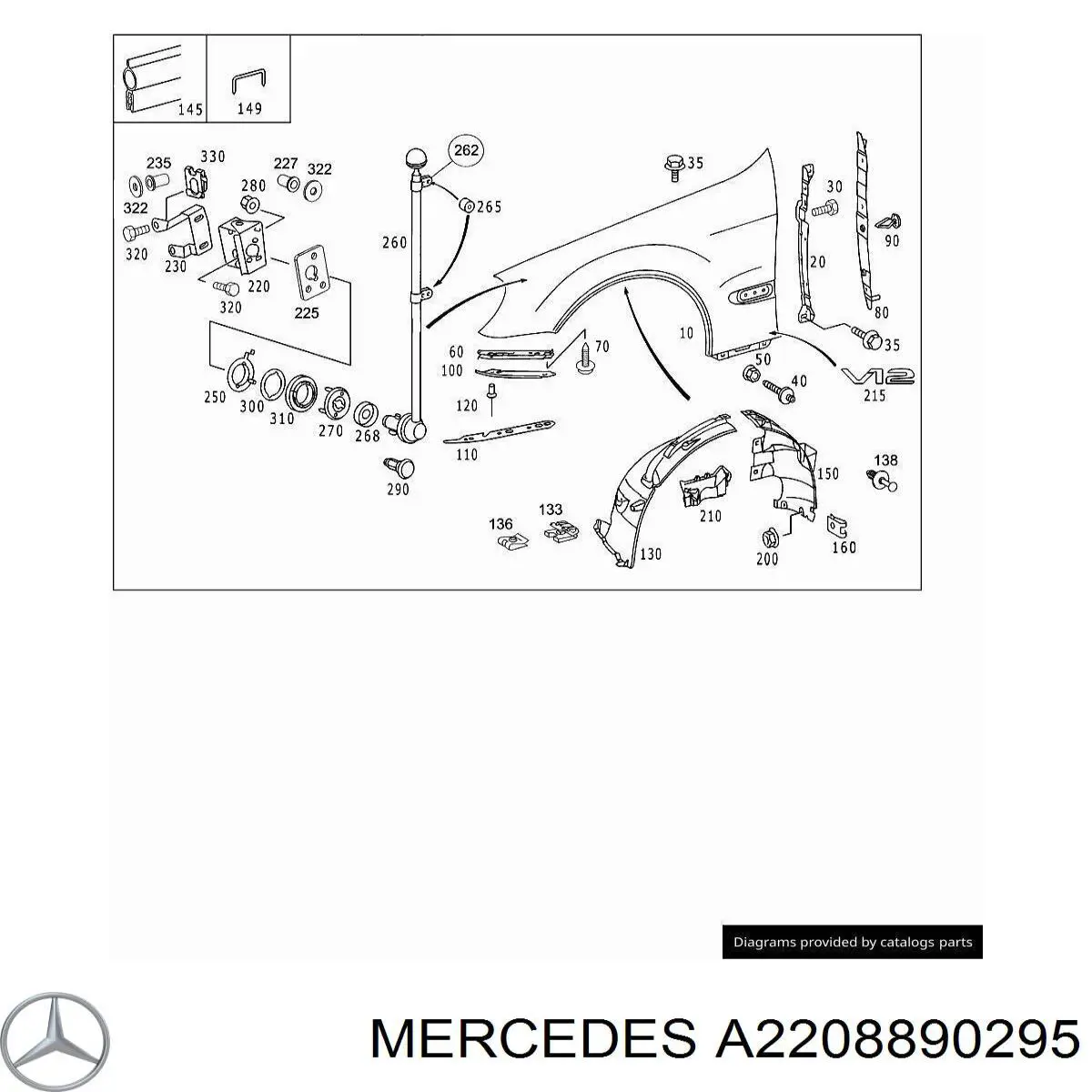 A2208890295 Mercedes 