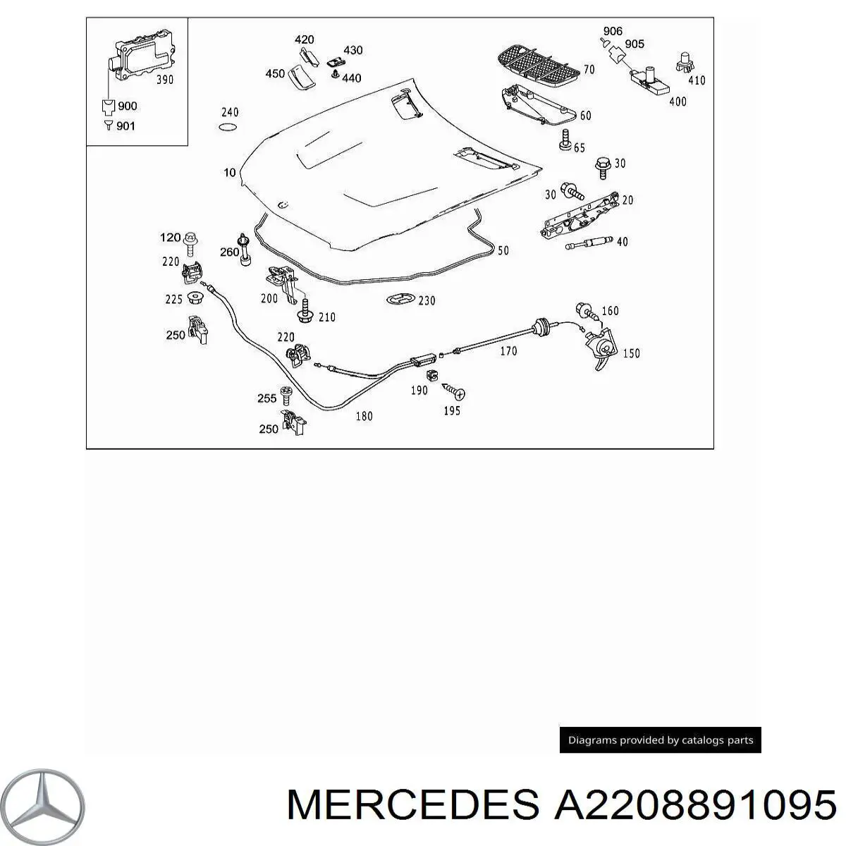  Mercedes A2208891095 preço, a partir de 5,59 USD