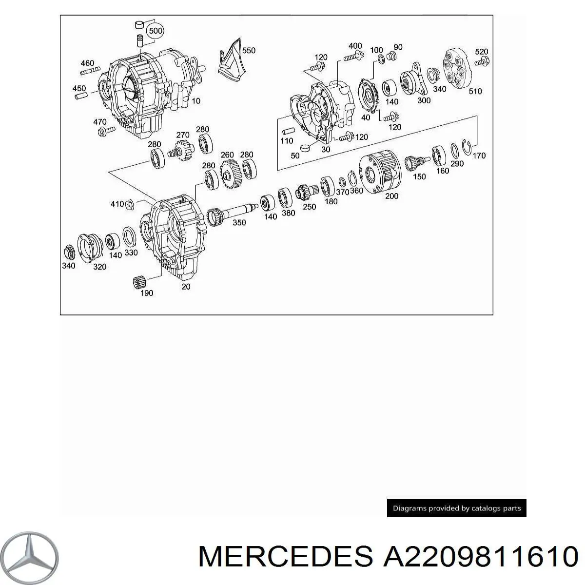 Rolamento da caixa de transferência, da roda dentada de entrada Mercedes A2209811610 preço, a partir de 17,42 USD