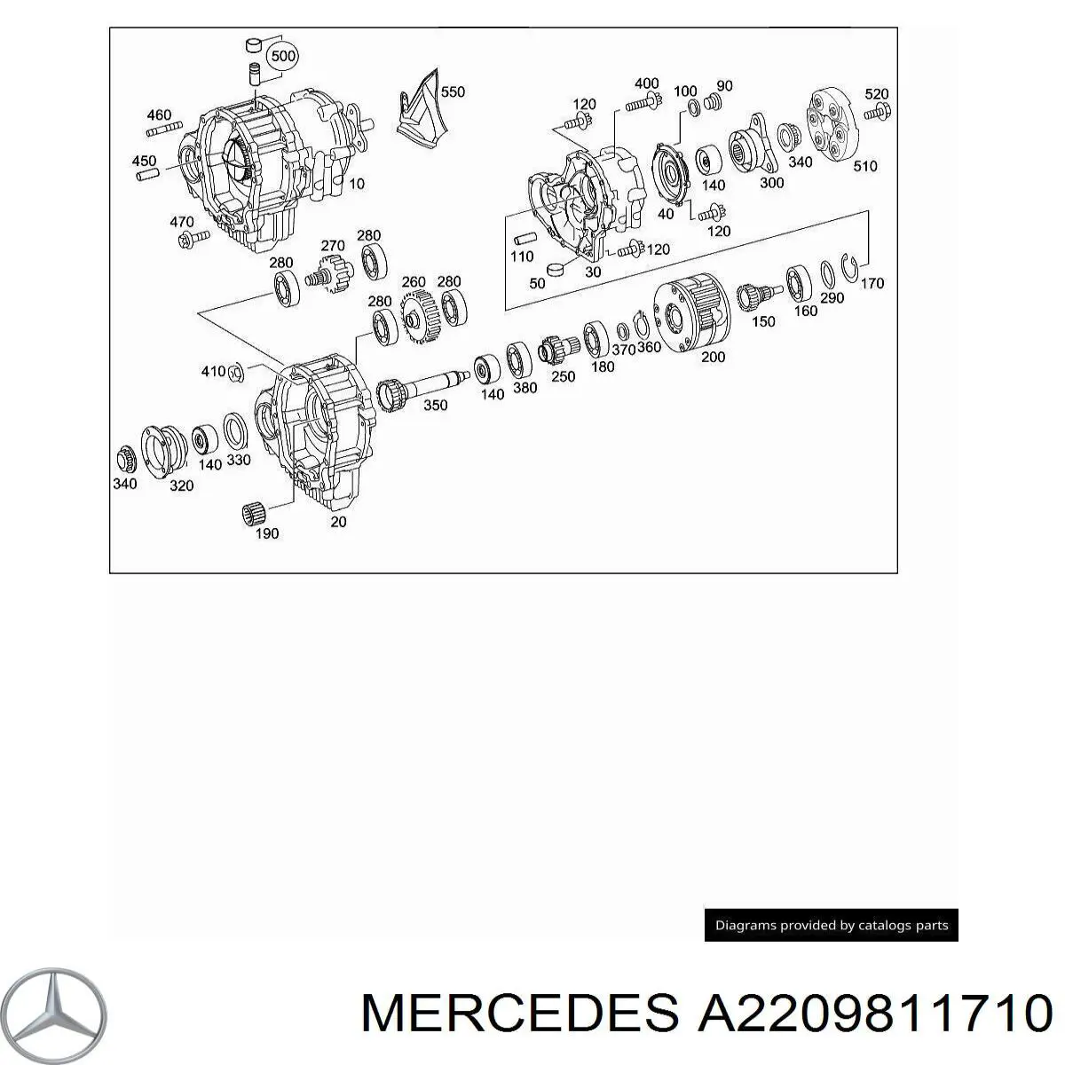 Compre A2209811710 Mercedes Rolamento da Caixa de Mudança
