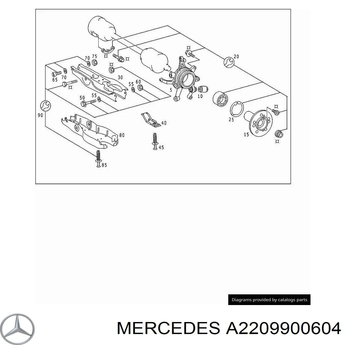 A2209900604 Mercedes 