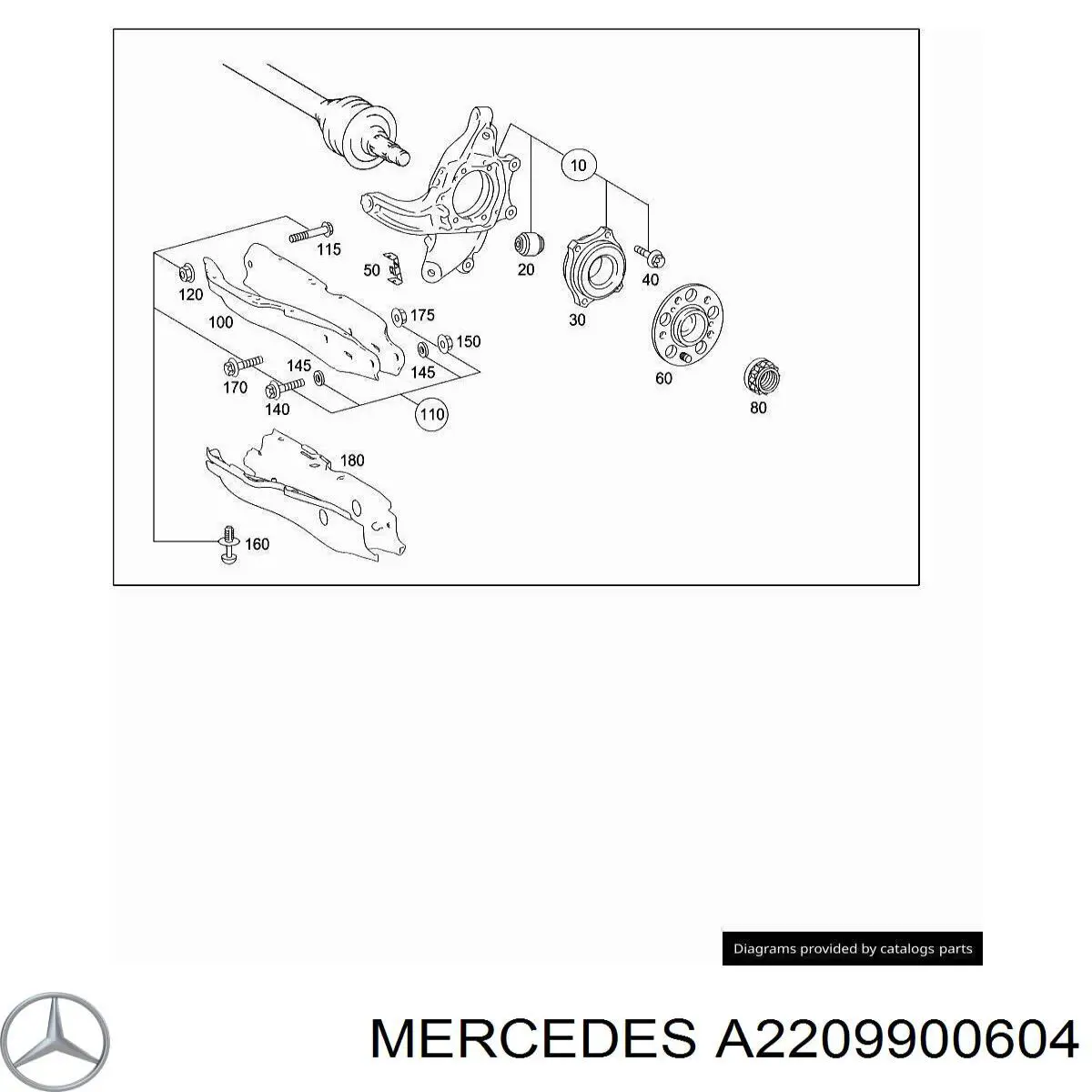  Mercedes A2209900604 preço, a partir de 33,69 USD