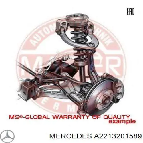 Montante esquerdo de estabilizador dianteiro Mercedes A2213201589 preço, a partir de 35,65 USD