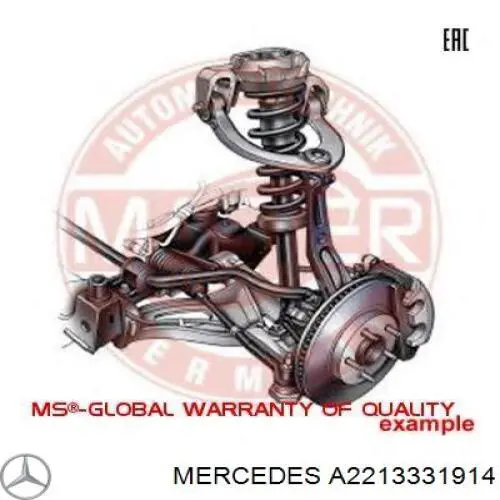 Bloco silencioso dianteiro do braço oscilante inferior Mercedes A2213331914 preço, a partir de 26,82 USD