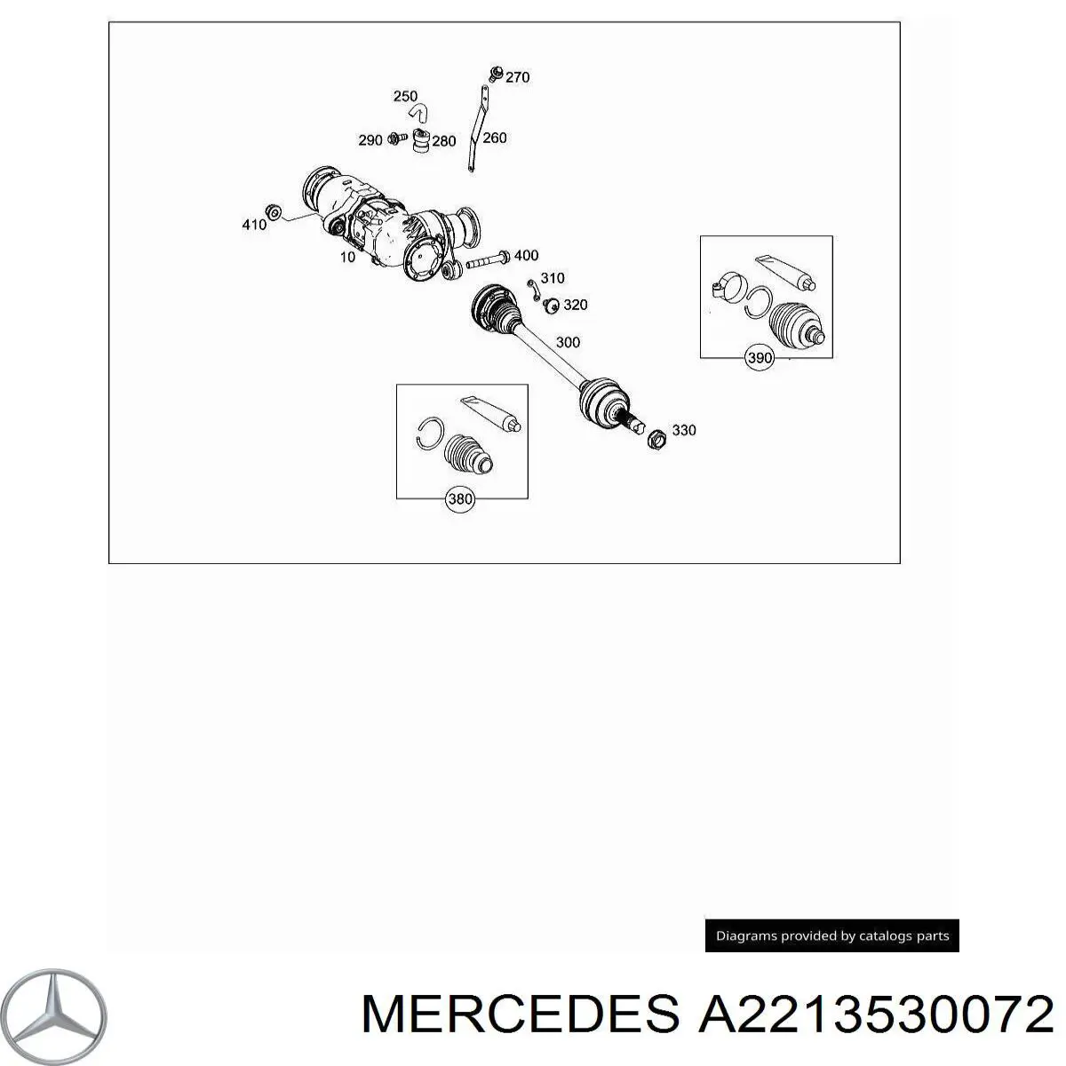 A2213530072 Mercedes Porca de cubo dianteiro