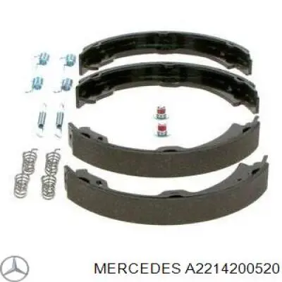 Sapatas do freio de estacionamento Mercedes A2214200520 preço, a partir de 49,11 USD