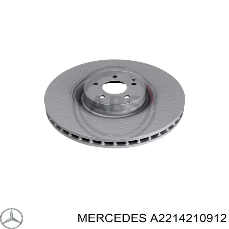 A2214210912 Mercedes Disco do freio dianteiro