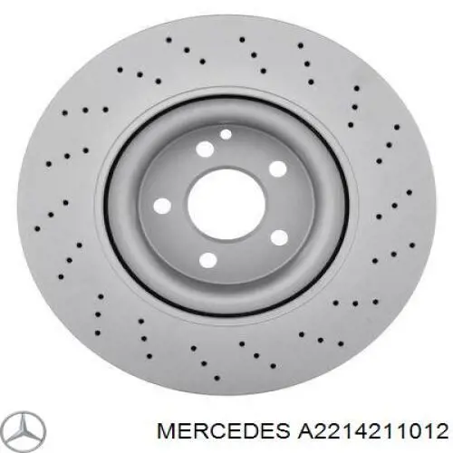 A2214211012 Mercedes Disco do freio dianteiro