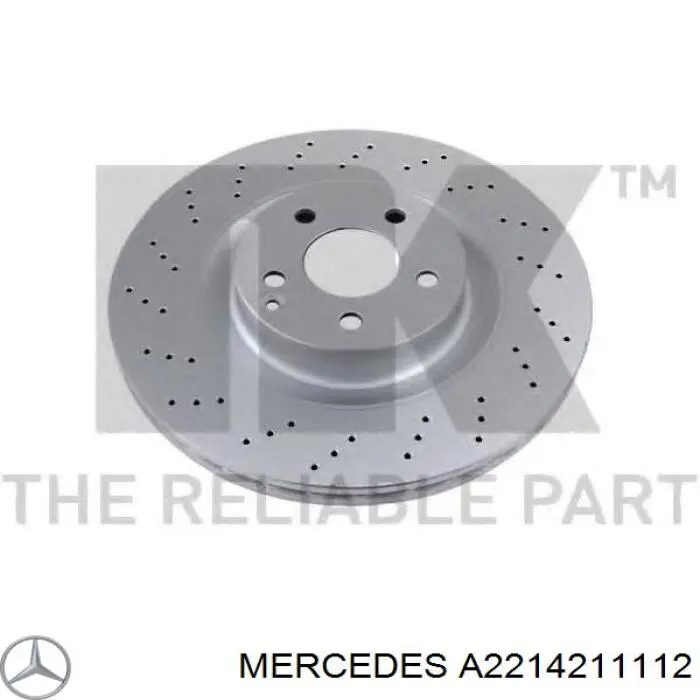 Compre A2214211112 Mercedes Disco do freio dianteiro