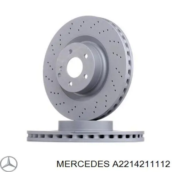 A2214211112 Mercedes Disco do freio dianteiro