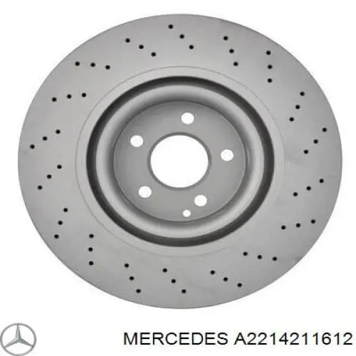 A2214211612 Mercedes Disco do freio dianteiro