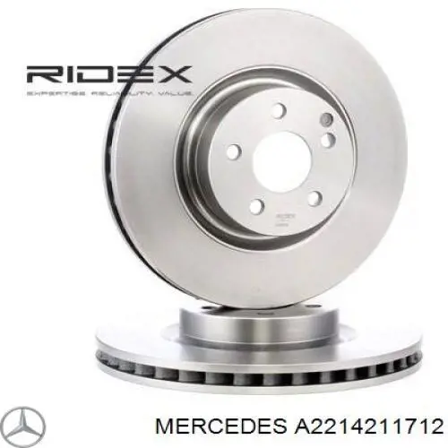 A2214211712 Mercedes Disco do freio dianteiro