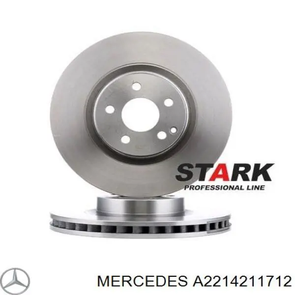 Disco do freio dianteiro Mercedes A2214211712 preço, a partir de 97,65 USD