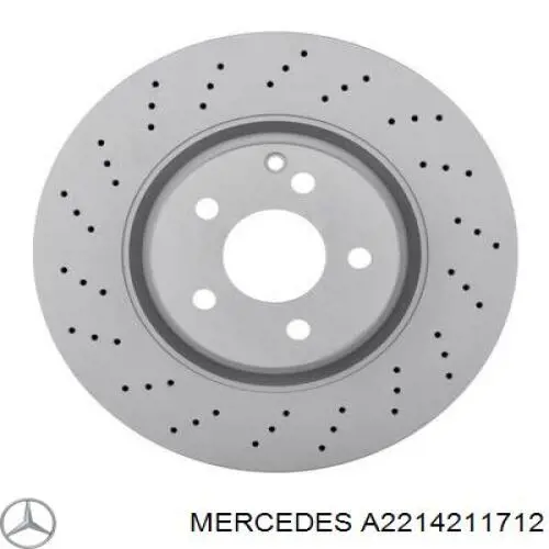 Compre A2214211712 Mercedes Disco do freio dianteiro
