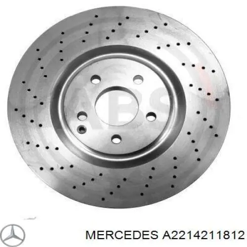 A2214211812 Mercedes Disco do freio dianteiro