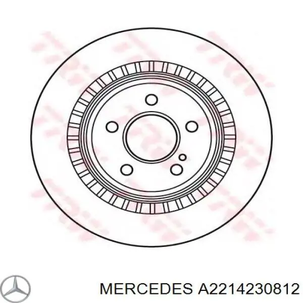 Compre A2214230812 Mercedes Disco do freio traseiro