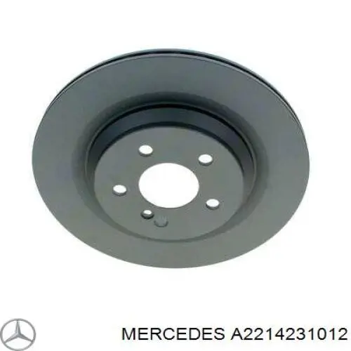 A2214231012 Mercedes Disco do freio traseiro