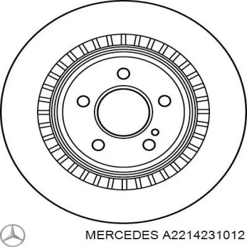 Disco do freio traseiro Mercedes A2214231012 preço, a partir de 56,44 USD