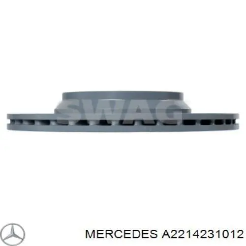 Compre A2214231012 Mercedes Disco do freio traseiro
