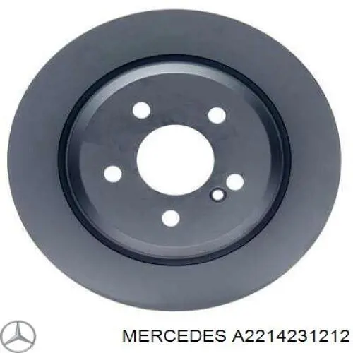 A2214231212 Mercedes Disco do freio traseiro