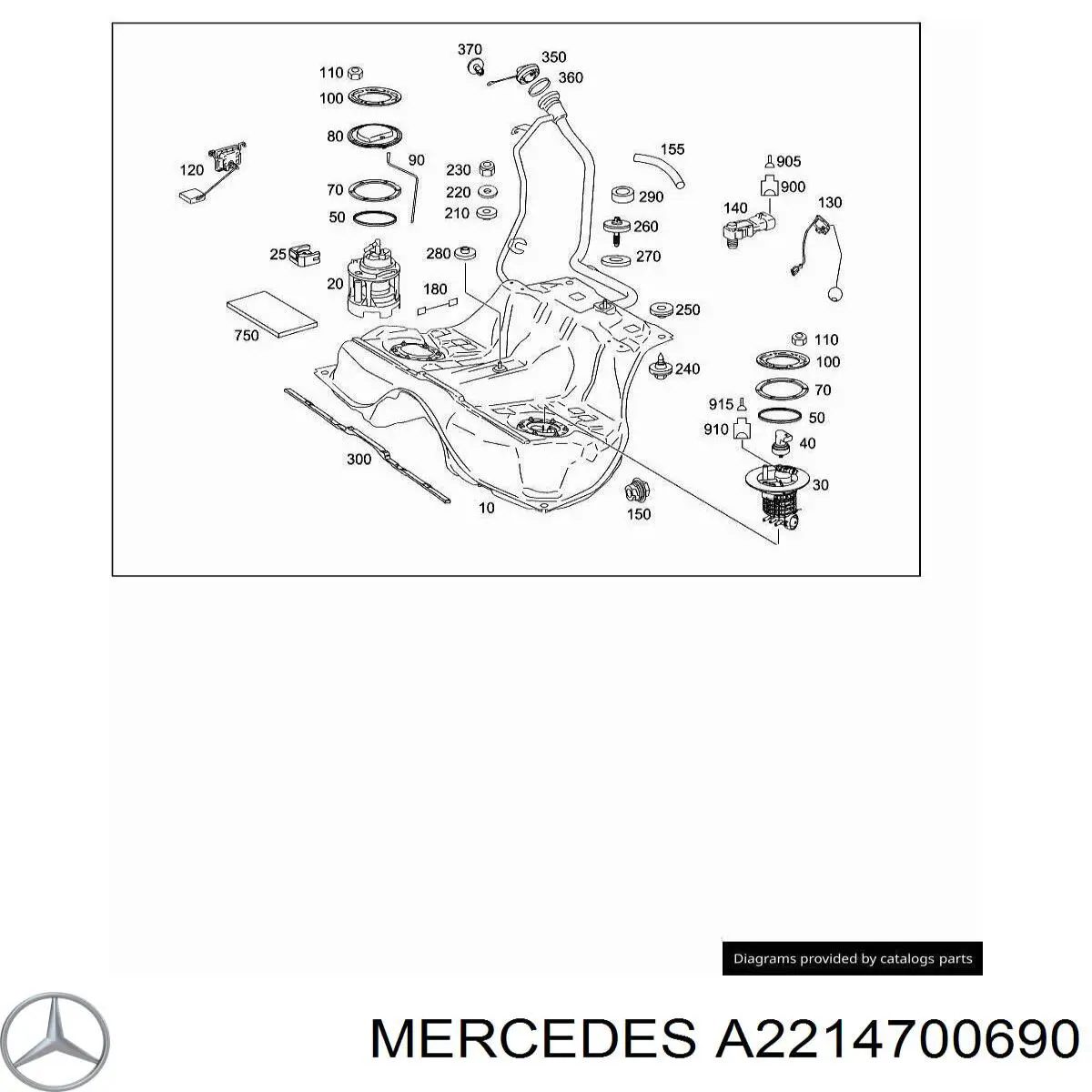 A2214700690 Mercedes Filtro de combustível