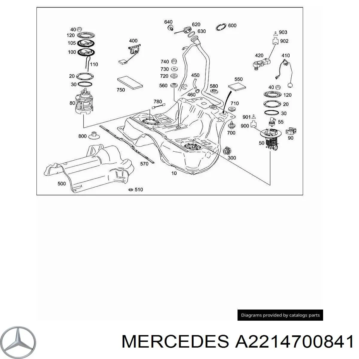 A2214700841 Mercedes 