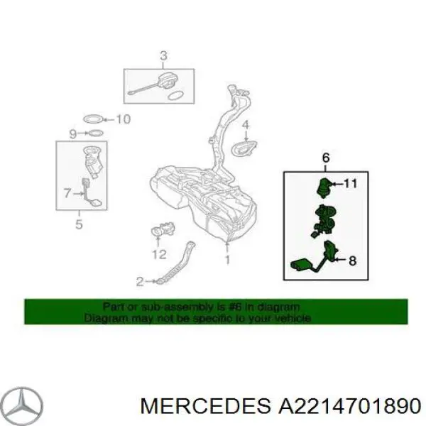 Filtro de combustível Mercedes A2214701890 preço, a partir de 79,36 USD