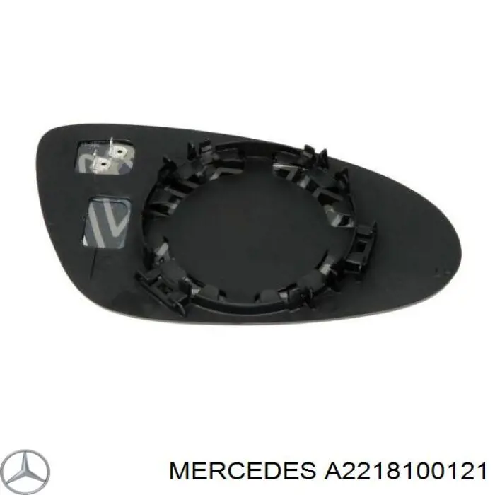 A2218100121 Mercedes Elemento espelhado do espelho de retrovisão esquerdo