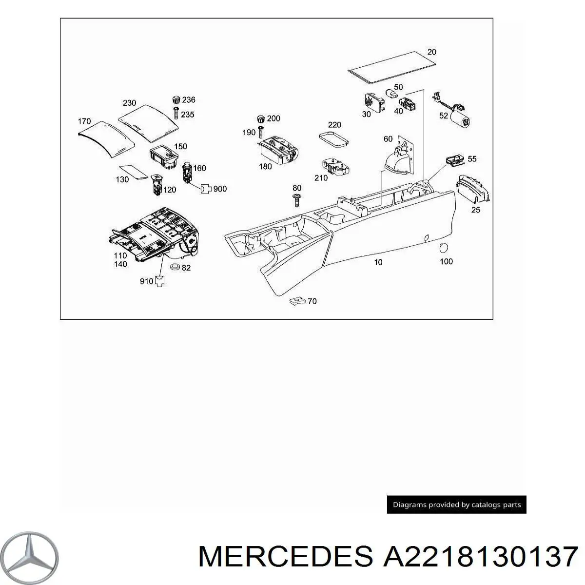  Mercedes A2218130137 preço, a partir de 4,73 USD
