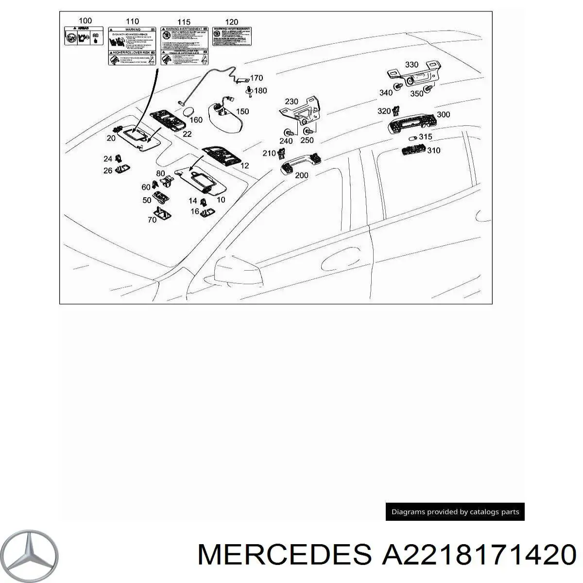 Mercedes A2218171420 preço, a partir de 14,49 USD