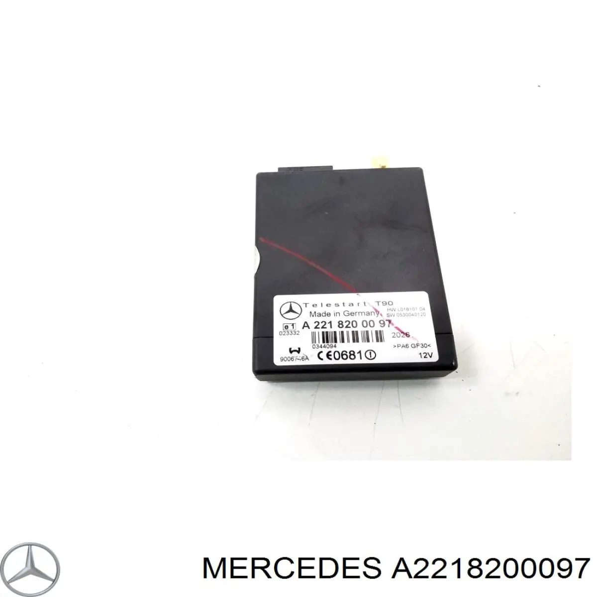 A2218200097 Mercedes Módulo de controle (ECU) do aquecedor auxiliar