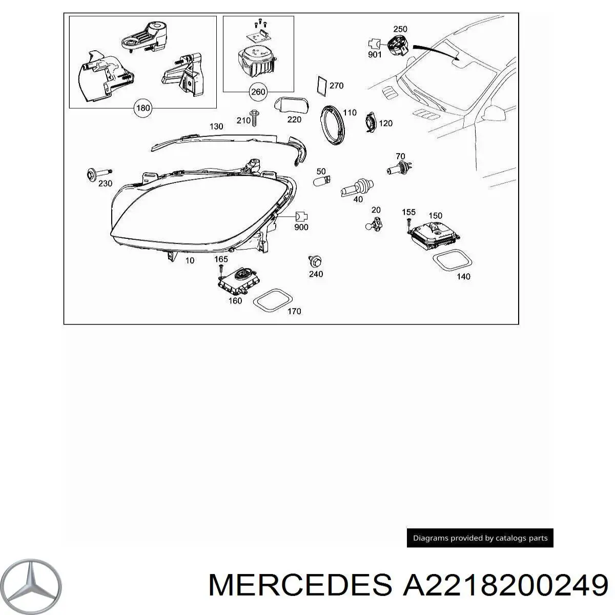 A2218200249 Mercedes 