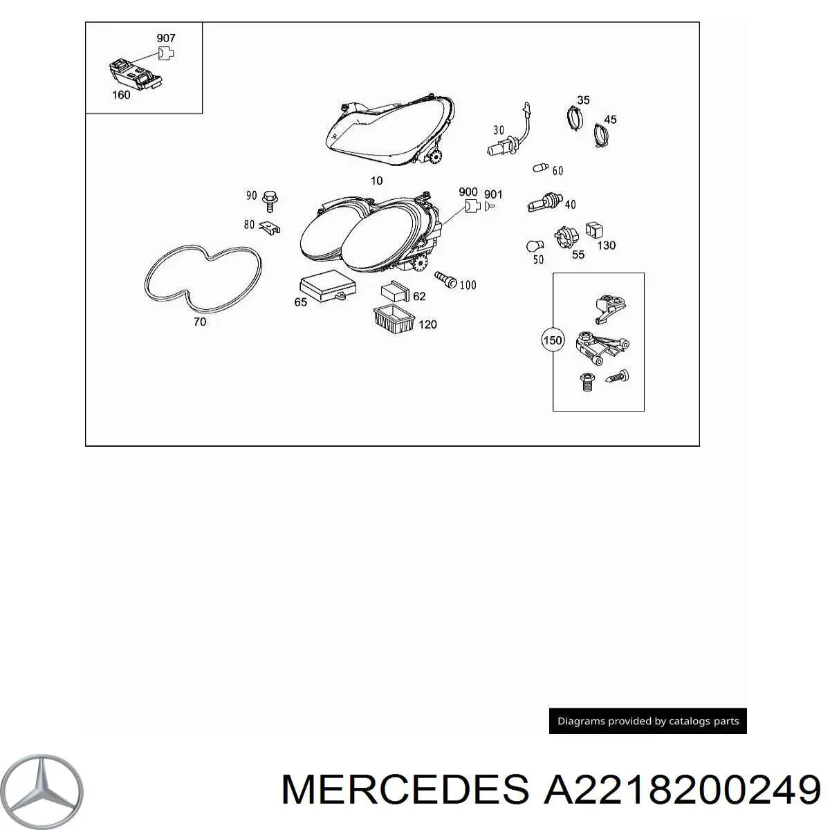  Mercedes A2218200249 preço, a partir de 17,14 USD