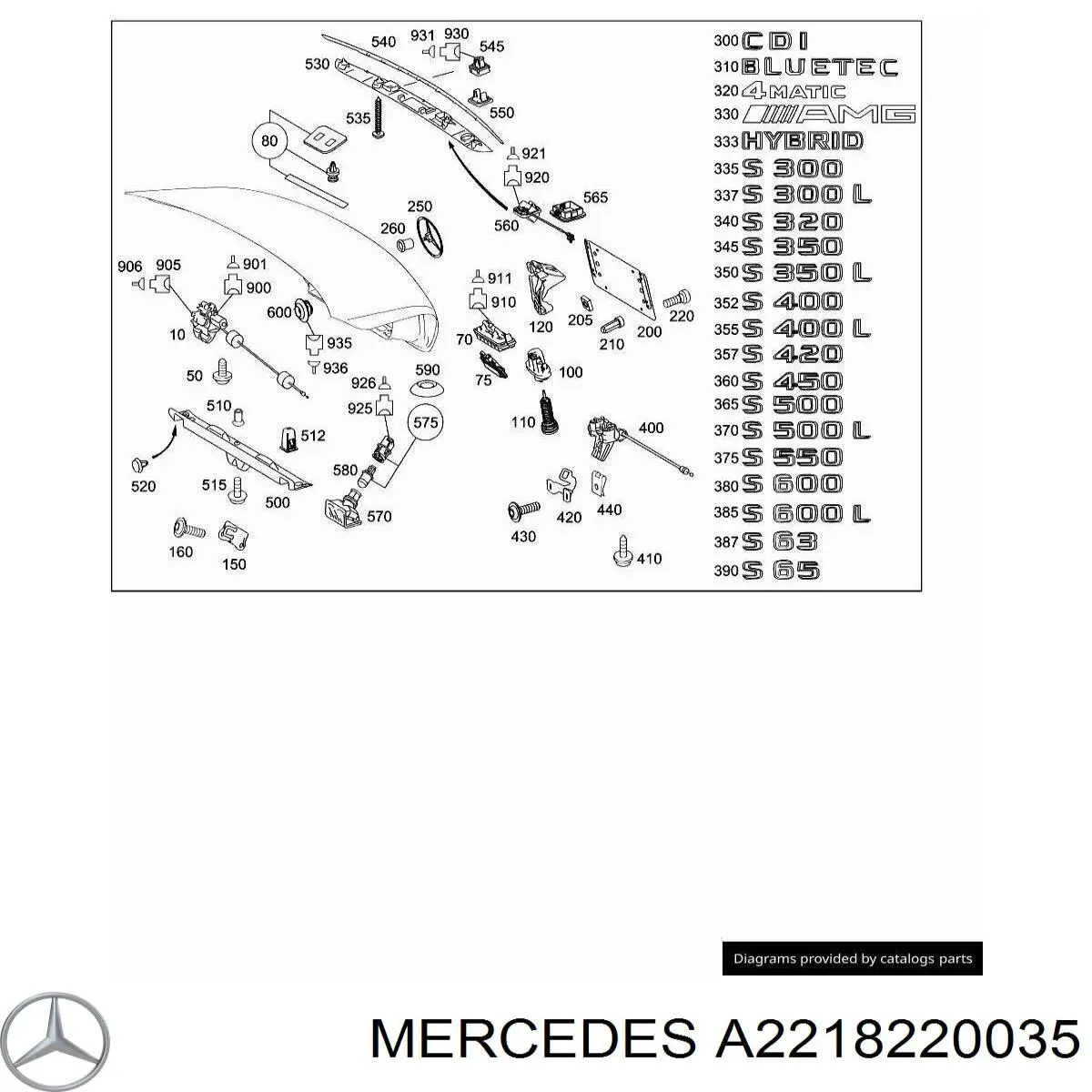 A2218220035 Mercedes 