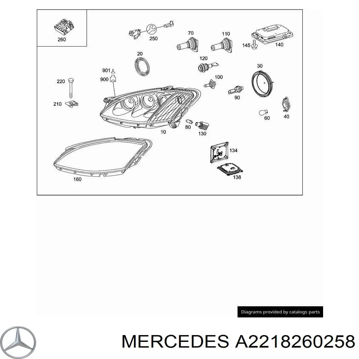 Compre A2218260258 Mercedes 