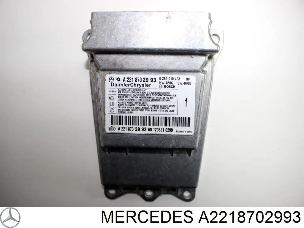 Módulo processador de controlo da bolsa de ar (Centralina eletrônica AIRBAG) Mercedes 2218702993 preço, a partir de 80,18 USD
