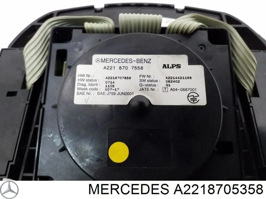 A2218705358 Mercedes Bloco de botões do console central