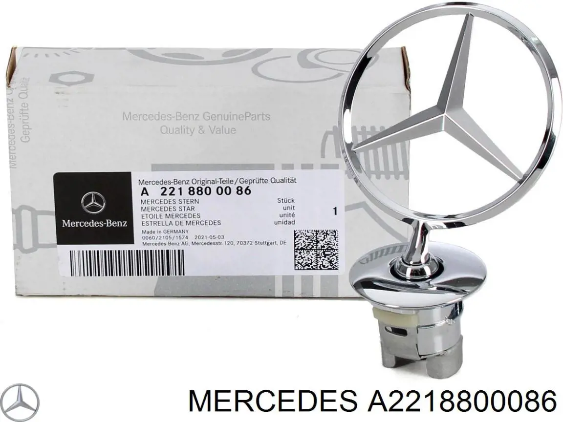 Compre A2218800086 Mercedes Emblema da capota