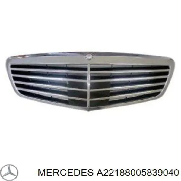 Grelha do radiador Mercedes A22188005839040 preço, a partir de 1042,60 USD