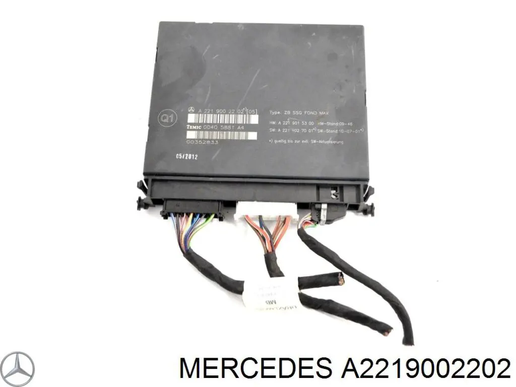 A2219002202 Mercedes Monitor (display) do encosto de cabeça dianteiro