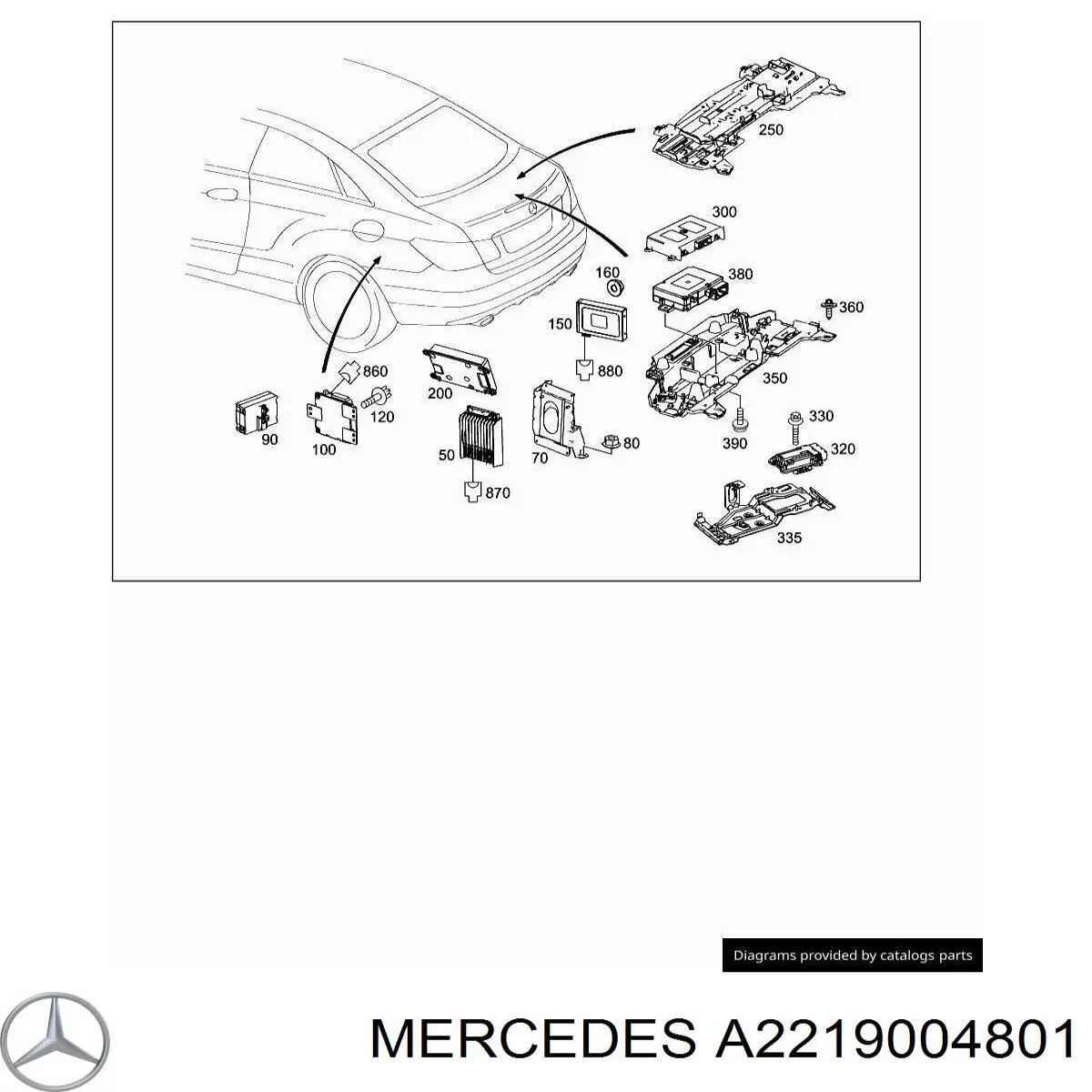  Mercedes A2219004801 preço, a partir de 267,46 USD