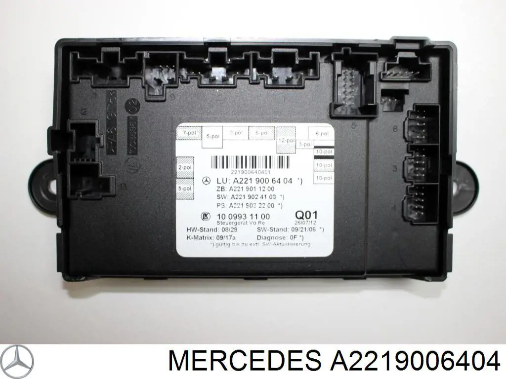 A2219006404 Mercedes Módulo de conforto da porta dianteira