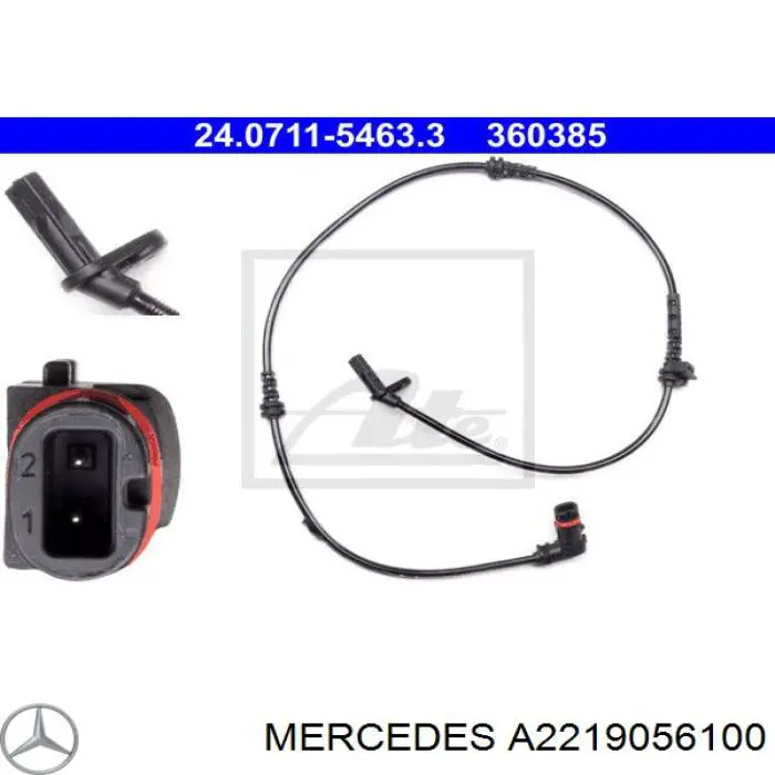 Sensor dianteiro de ABS Mercedes A2219056100 preço, a partir de 41,62 USD